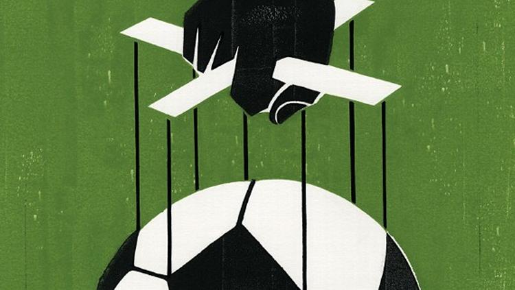 Ilustrasi pengaturan skor pada pertandingan sepakbola.
