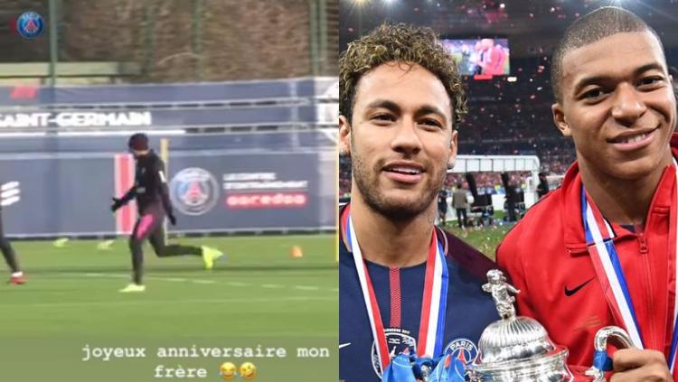Ucapan Neymar untuk Mbappe Copyright: Kolase IG @neymarjr dan sky sport