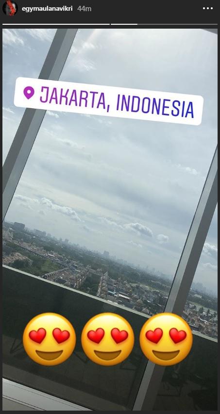 Egy pulang ke Indonesia. Copyright: Instagram