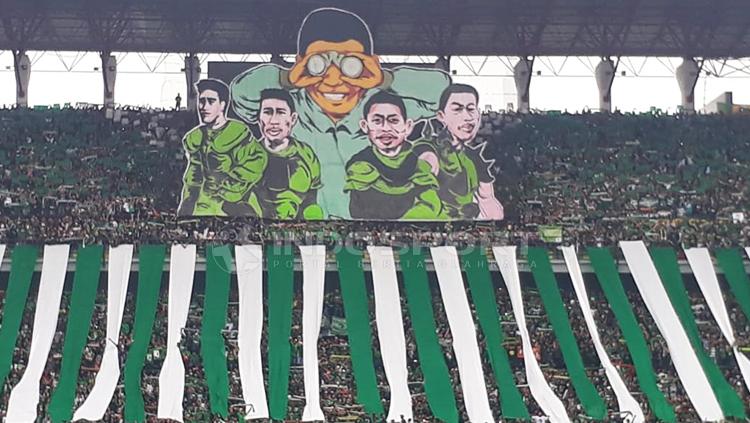 Dukungan Bonek kepada Persebaya Surabaya Copyright: Fitra Herdian/Indosport