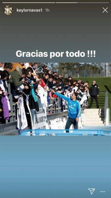 Keylor Navas ucapkan terima kasih kepada fans Copyright: Instagram/Keylornavas1