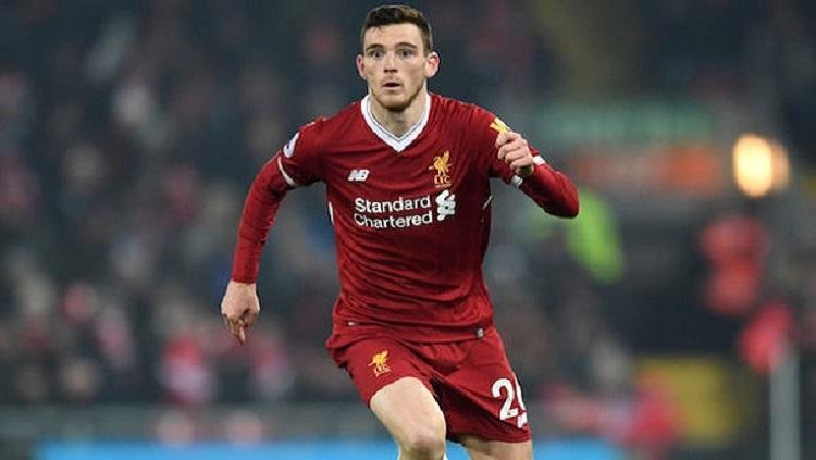 Bek Liverpool, Andy Robertson. Copyright: Daily Express