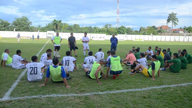 Timnas All Star lakukan latihan jelang Alex Noerdin Cup.