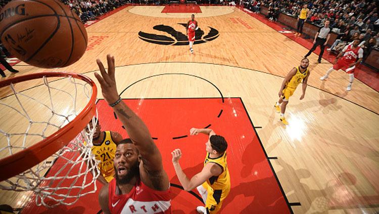 Duel pertandingan NBA antara Toronto Raptors vs Indiana Pacers.