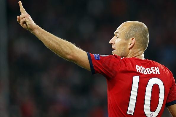 Arjen Robben, pemegang nomor punggung 10 di Bayern Munchen. Copyright: INDOSPORT