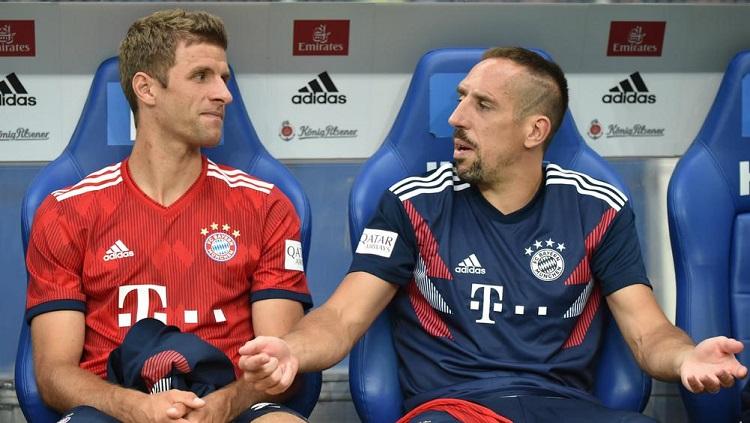 Thomas Muller dan Franck Ribery Copyright: beIN Sports