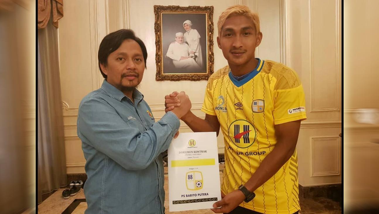 Ahmad Mahrus Bachtiar resmi bergabung PS Barito Putera. Copyright: Instagram@psbaritoputeraofficial
