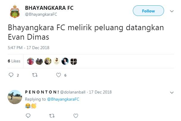 Twitter Bhayangkara FC Copyright: Twitter/@BhayangkaraFC