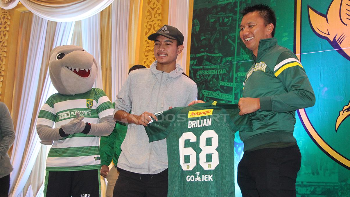 Brylian Aldama setelah dikontrak jangka panjang oleh Persebaya.