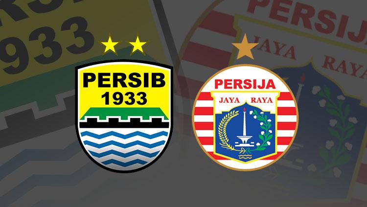 Logo Persib dan Persija.