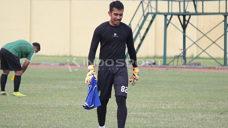 Imam Arif Fadillah ikut trial di Persebaya Surabaya. Kamis (10/1/19) Copyright: Fitra Herdian/INDOSPORT