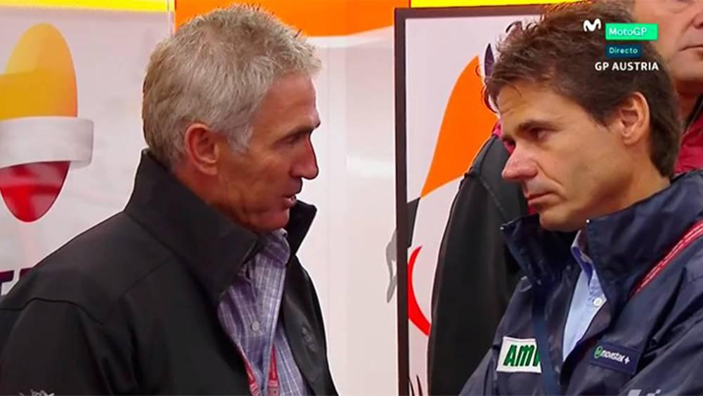 Mick Doohan dan Alex Criville, dua legenada tim Repsol Honda di ajang MotoGP