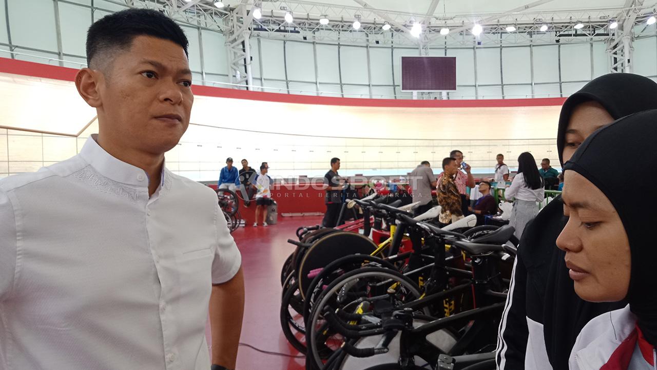 Ketua Umum Ikatan Sport Sepeda Indonesia (ISSI), Raja Sapta Oktohari hadiri hari ketiga pertandingan Balap Sepeda ATC 2019, Jumat (11/01/19).