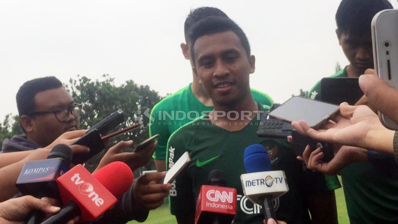 Pelatih Timnas Indonesia U-22, Syafril Lestaluhu.