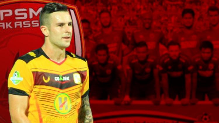 Aaron Evans resmi gabung PSM Makassar Copyright: INDOSPORT