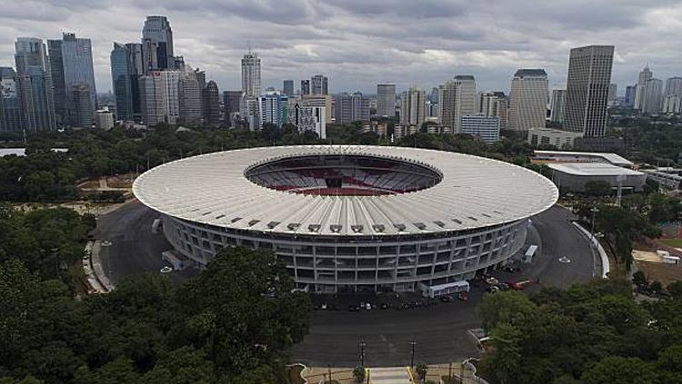 Stadion Gelora Bung Karno menjadi salah satu venue olahraga yang masuk titik rawan aksi 22 Mei 2019 di Jakarta versi OJK.