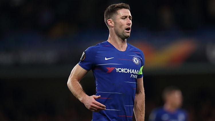 Gary Cahill, bek tengah sekaligus kapten Chelsea. Copyright: INDOSPORT