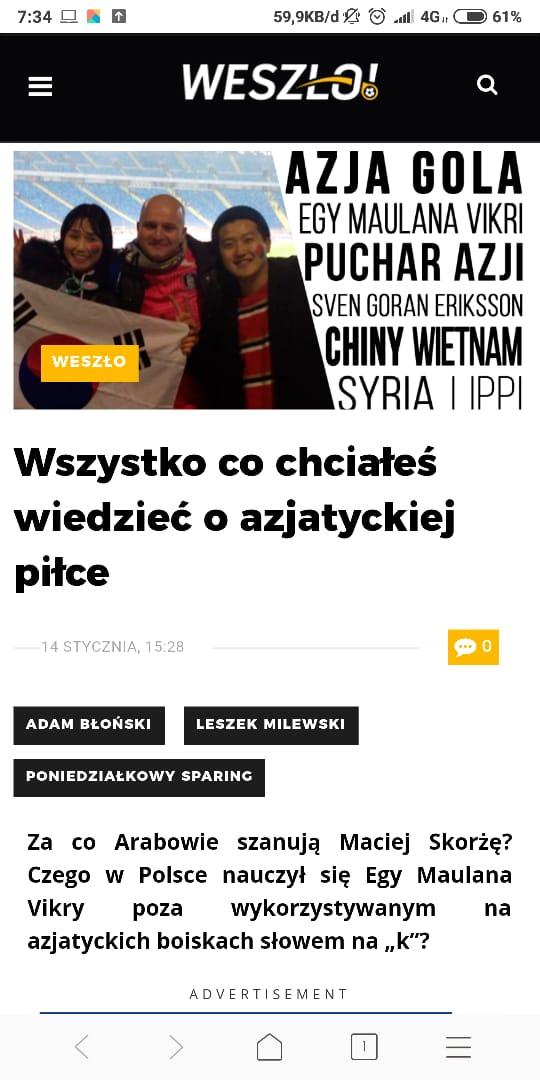 Media Polandia Soroti Peforma Egy Maulana Vikri Copyright: Weszlo