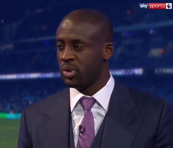 Yaya Toure saat berbicara di Sky Sports. Copyright: Instagram Sky Sports.