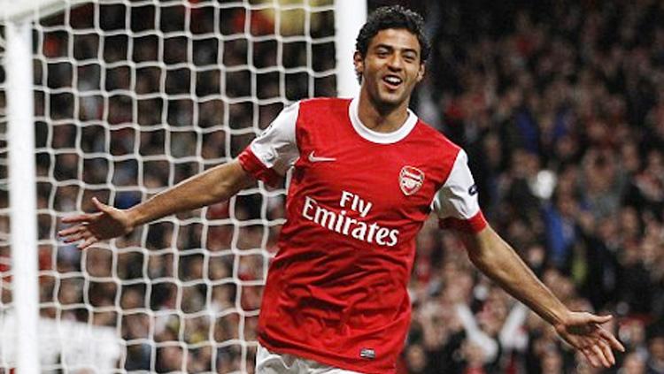 Carlos Vela saat membela Arsenal