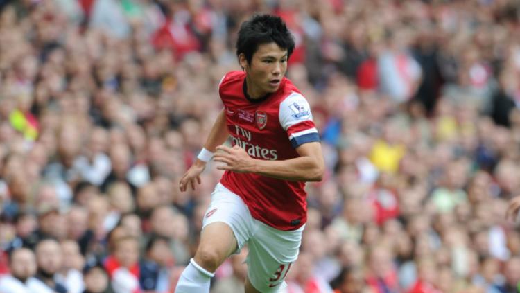 Ryo Miyaichi saat berseragam Arsenal. Copyright: Getty Images