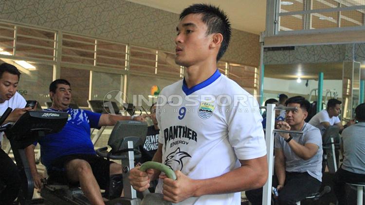 Zalnando saat menjalani latihan bersama Persib Bandung.