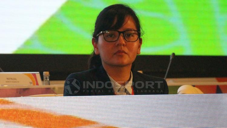 Ratu Tisha dalam Congress PSSI 2019 Copyright: Fitra Herdian/Indosport