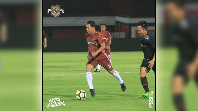 PSSI menggelar bermain sepak bola bersama Asprov dan perwakilan klub Liga 1 hingga Liga 3 di penghujung rangkaian acara Kongres PSSI 2019 di Bali.