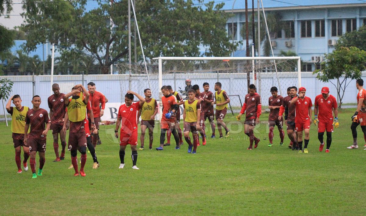 Suasana Latihan Persija Jakarta sore tadi di lapangan Sutasoma, Halim Perdanakusuma
