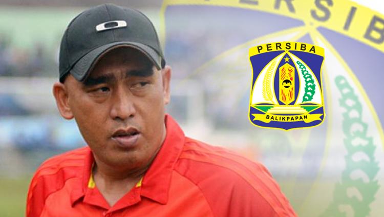 Salahudin dan logo Persiba Balikpapan Copyright: INDOSPORT