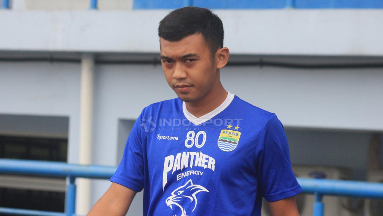 Gelandang Persib Bandung, Abdul Aziz. Copyright: Arif Rahman/Indosport.com