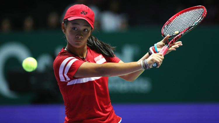 Priska Madelyn Nugroho mengalami penurunan ranking setelah berlaga di Wimbledon Junior 2019. - INDOSPORT