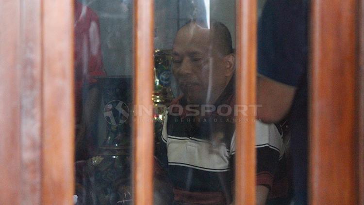 Mantan exco PSSI Hidayat, ditetapkan sebagai tersangka oleh Satgas Anti Mafia Bola.