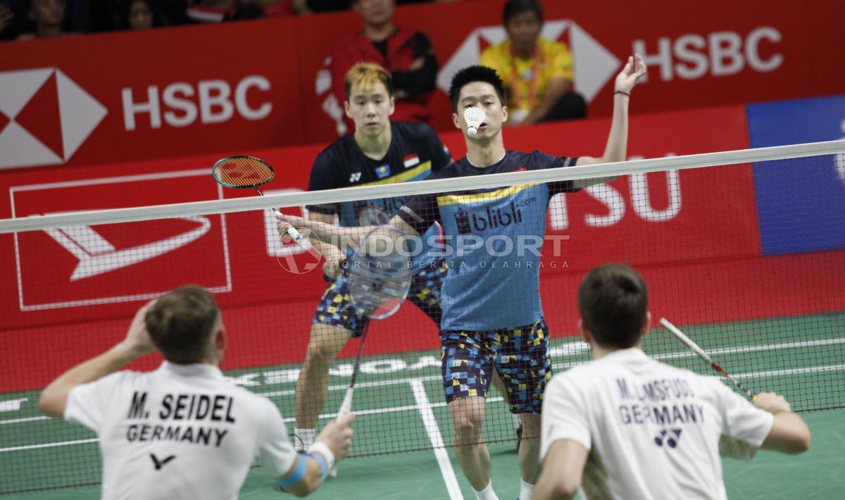 Usai kalahkan peraih medali perak Olimpiade Rio 2016, pasangan Jerman Mark Lamsfuss/Marvin Seidel kini kembali mengalahkan unggulan 1 Aaron Chia/Soh Wooi Yik.