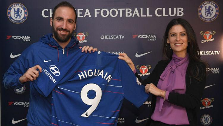 Gonzalo Higuain resmi ke Chelsea. Copyright: INDOSPORT