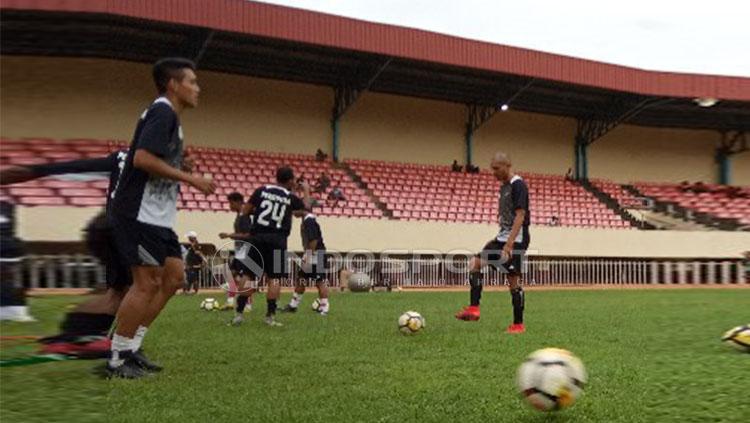 Suasana latihan pemain Persipura Jayapura. - INDOSPORT