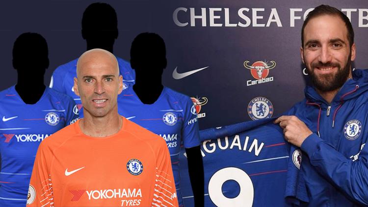 Higuain harus waspada, empat pemain ini jadi bukti pesepak bola Argentina selalu gagal di Chelsea