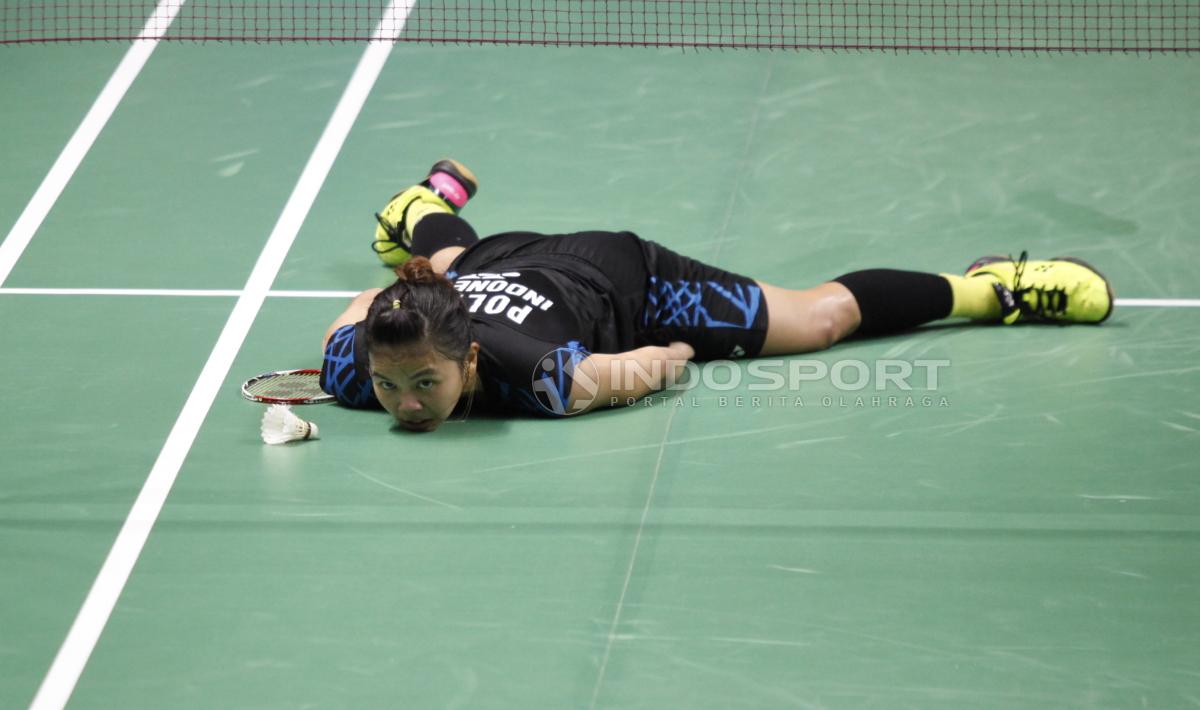 Ganda putri Indonesia, Greysia Polii/Apriyani Rahayu baru saja merampungkan babak semifinal Indonesia Masters 2019 pada Sabtu (26/1/2019). Copyright: Herry Ibrahim/INDOSPORT