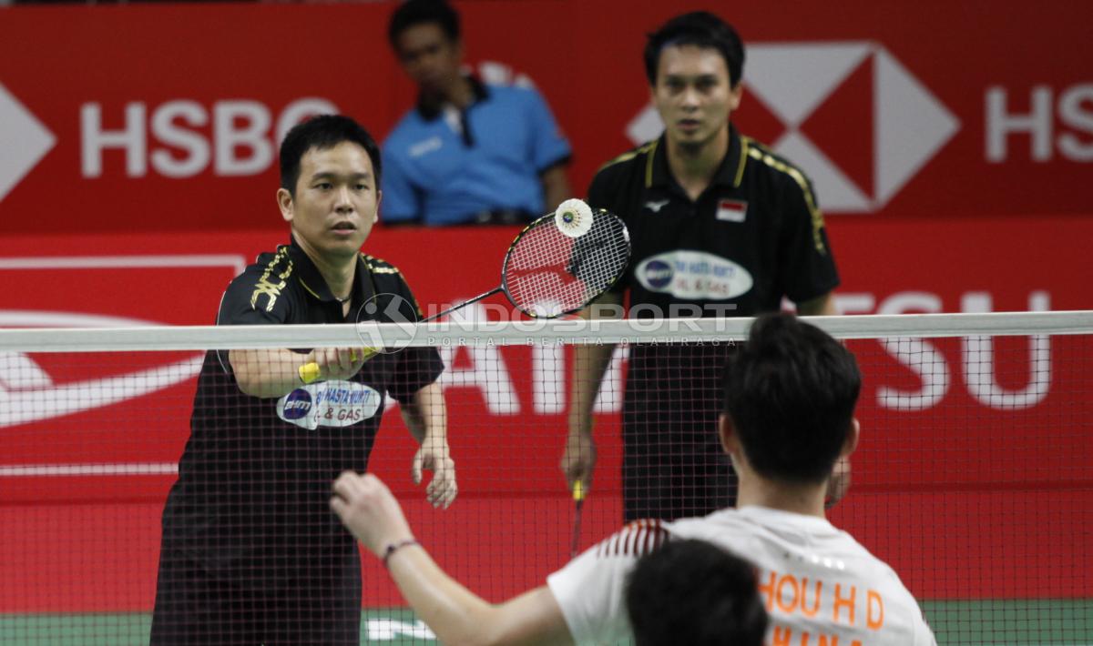 Hendra Setiawan/Mohammad Ahsan melaju ke final Indonesia Masters 2019 Copyright: Herry Ibrahim/INDOSPORT