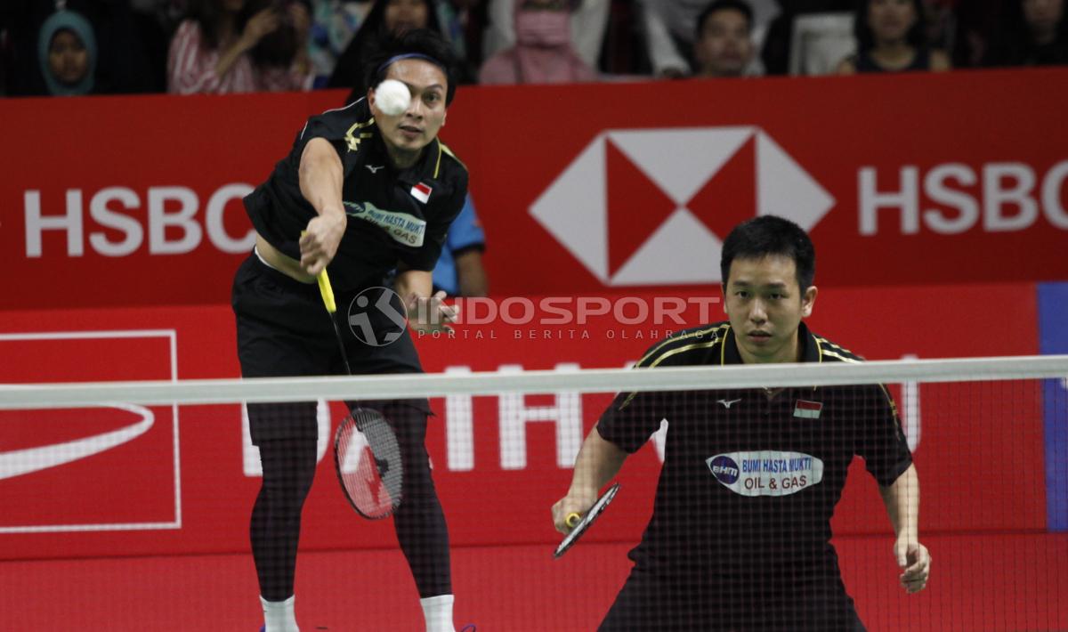 Hendra Setiawan/Mohammad Ahsan melaju ke final Indonesia Masters 2019 Copyright: Herry Ibrahim/INDOSPORT