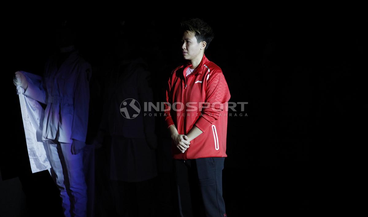 Liliyana Natsir saat di acara farewel dirinya yang dilaksanakan sebelum babak final Indonesia Master