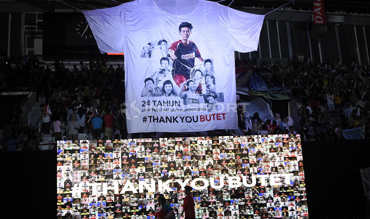 Spanduk besar ucapan #ThankYouButet.