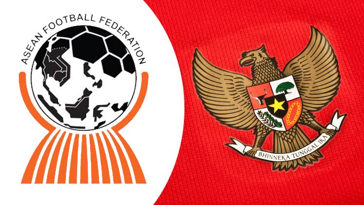 Lambang Timnas Indonesia dan logo AFF - INDOSPORT