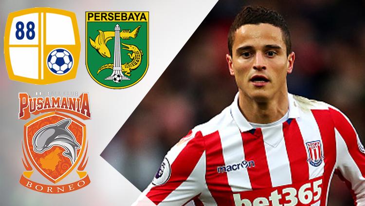 Ibrahim Afellay Persebaya, Barito, Borneo FC
