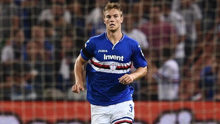 Joachim Andersen, bek tengah Sampdoria incanarn Manchester United Copyright: Socces Soul