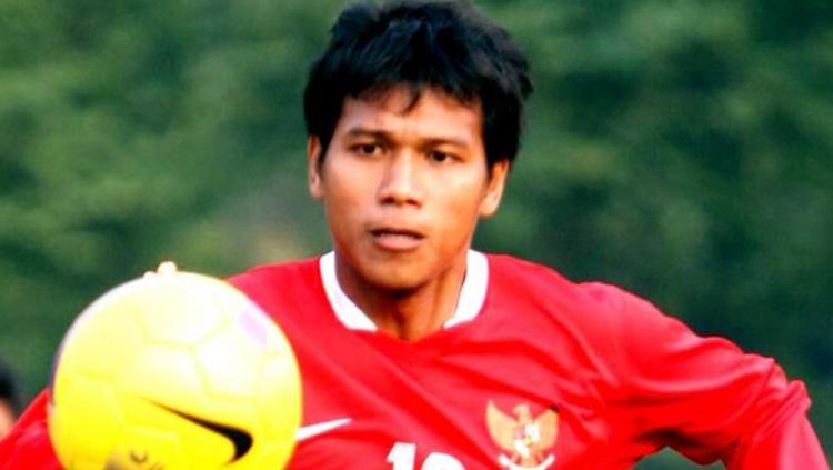 Saktiawan Sinaga saat membela Timnas Indonesia