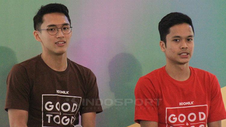 Senyum manis atlet bulu tangkis muda andalan Indonesia, Jonatan Christie dalam acara Good to Go di Central Park, Jakarta Barat.