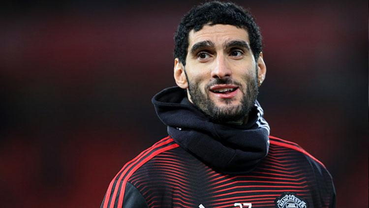 Marouane Fellaini, gelandang serang Manchester United yang dikabarkan akan segera pindah ke Liga Super China. Copyright: Getty Images