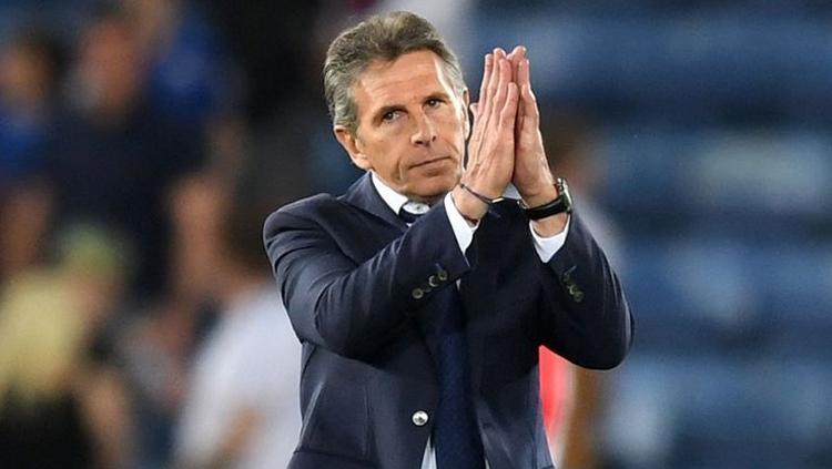 Claude Puel pelatih Leicester City Copyright: INDOSPORT