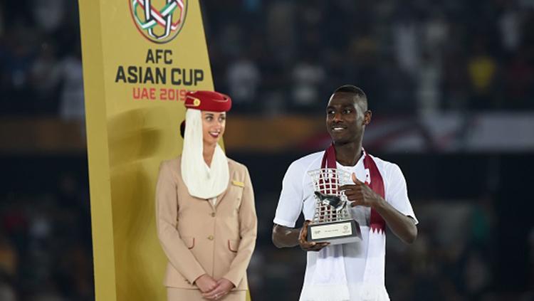 Almoez Ali, salah satu pemain yang berpartisipasi di Gold Cup 2021.